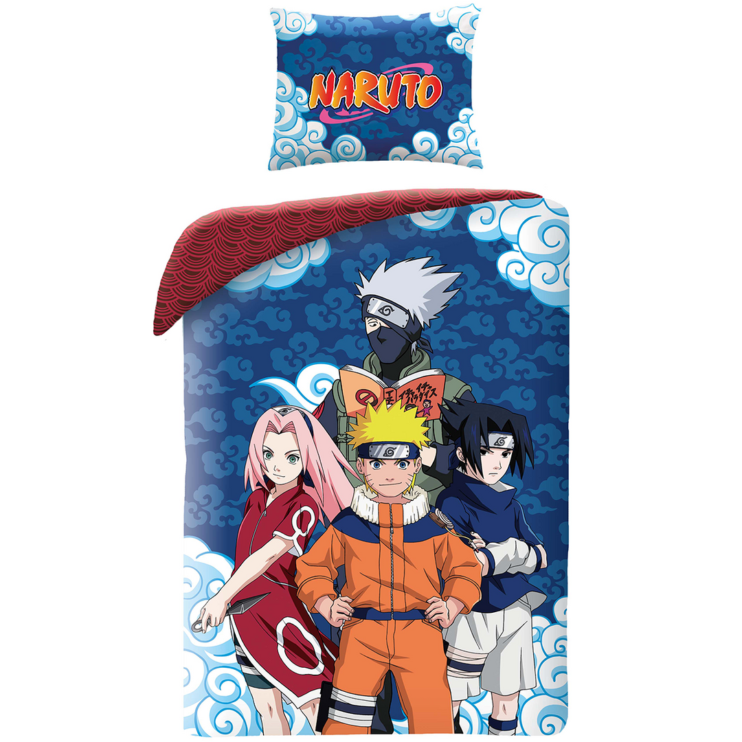 Anime Bettwäsche Naruto 140x200 + 70x90 cm