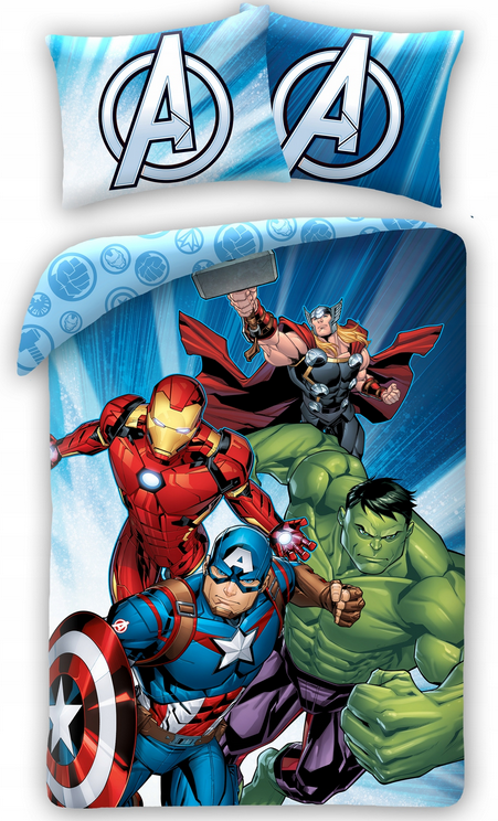 Bettwäsche The Avengers 140x200 cm +70x90 cm Baumwolle