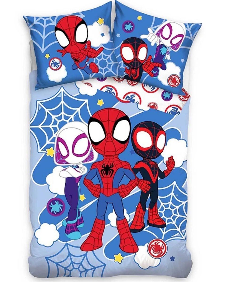 5904302589582 Spiderman Bettwäsche Kinder 140x200 Baumwolle