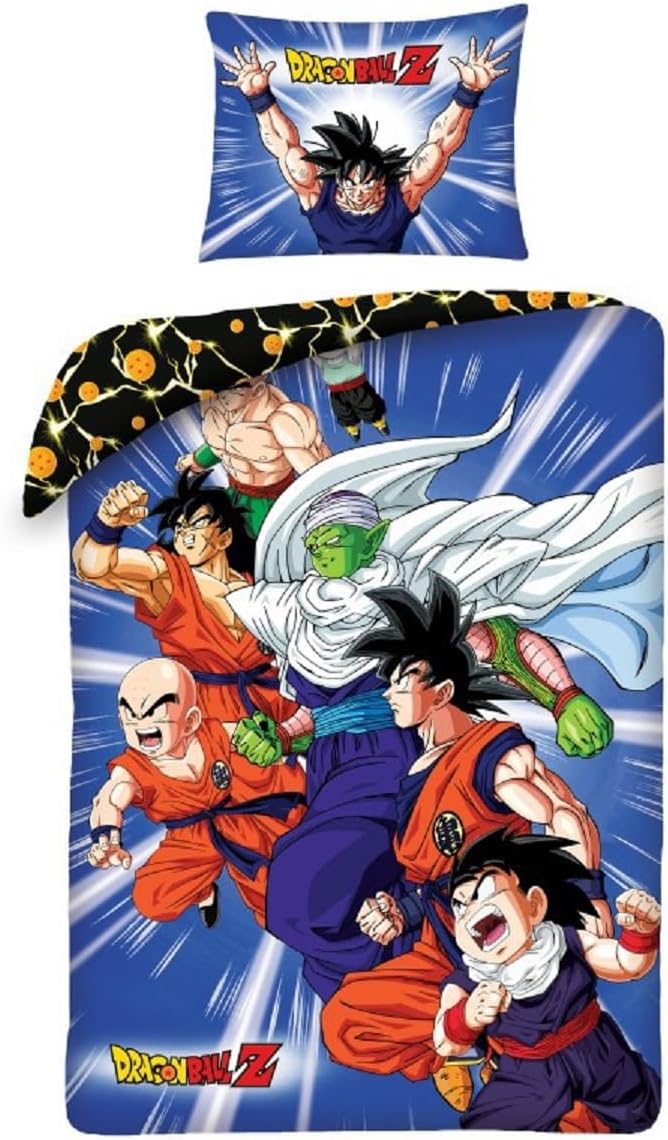 Dragon Ball Z Bettwäsche 140x200 + 70x90 cm Baumwolle EAN 5904209608317