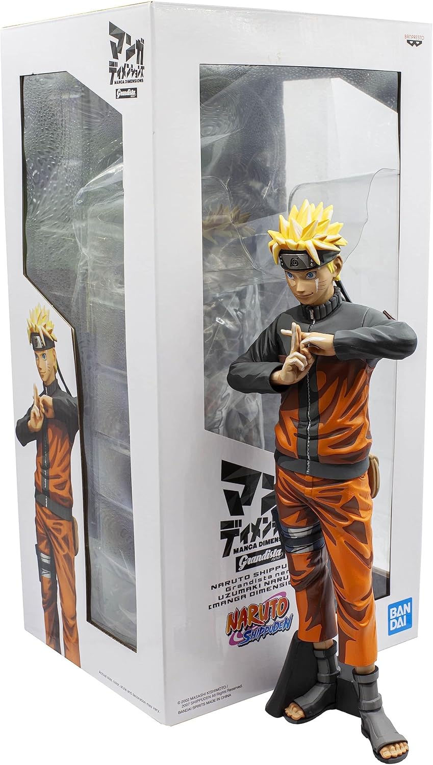 Banpresto Naruto Uzumaki Figur Grandista Nero 27 cm