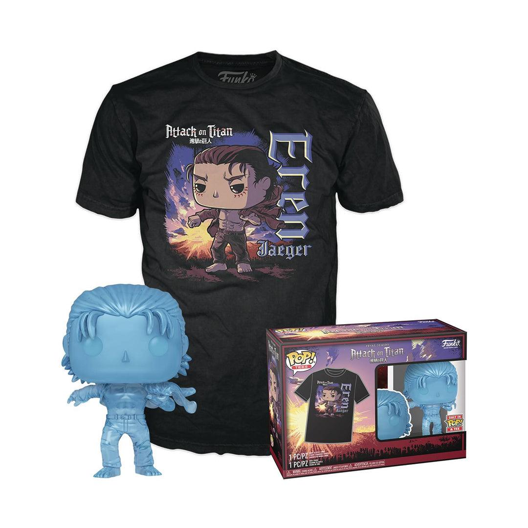 Funko POP Attack on Titan Eren Jäger + T-Shirt Größe XL