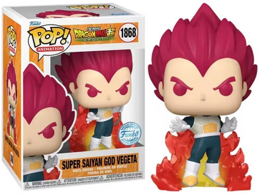 Dragon Ball Funko POP Super Saiyan God Vegeta #1868