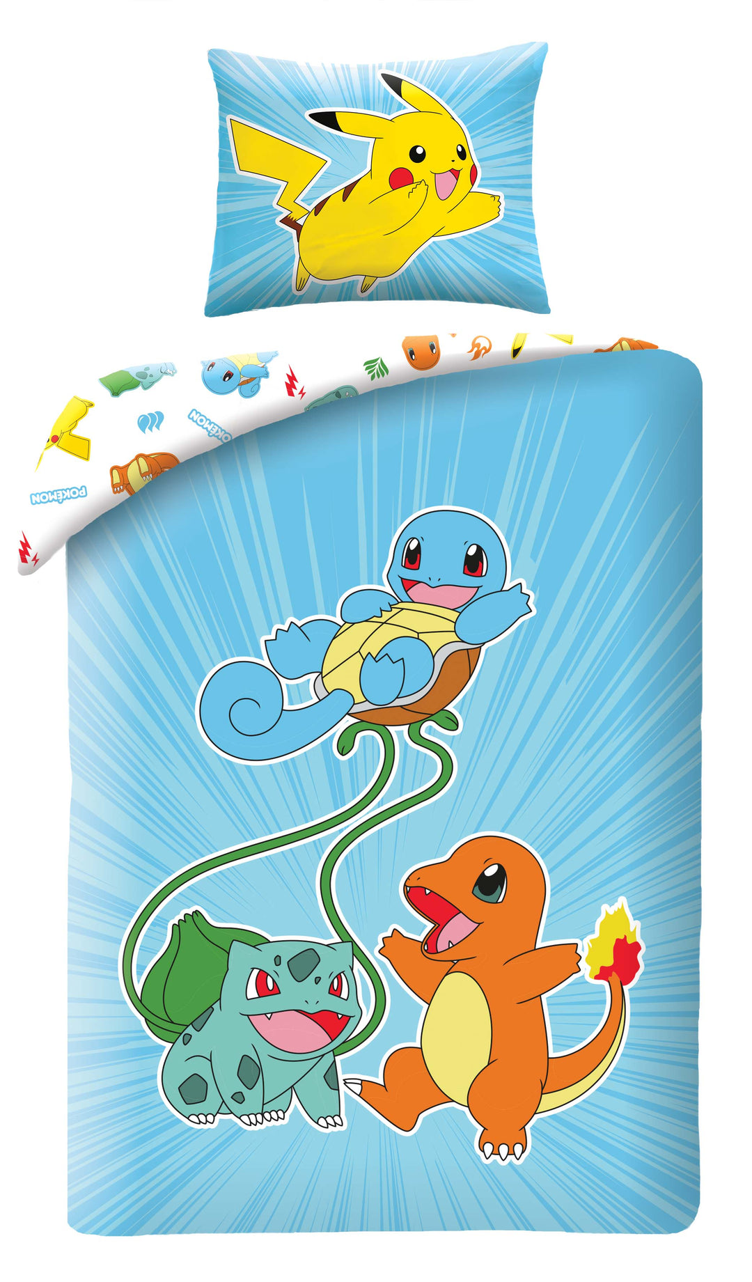 Bettwäsche Pokemon 140x200 cm Mikrofaser
