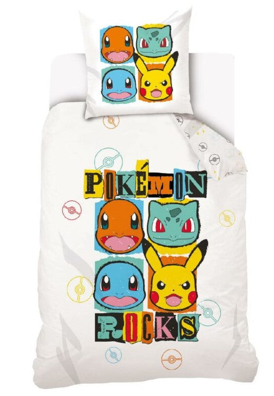 pokemon kinderbettwäsche 140x200 cm baumwolle ean 5905742005779