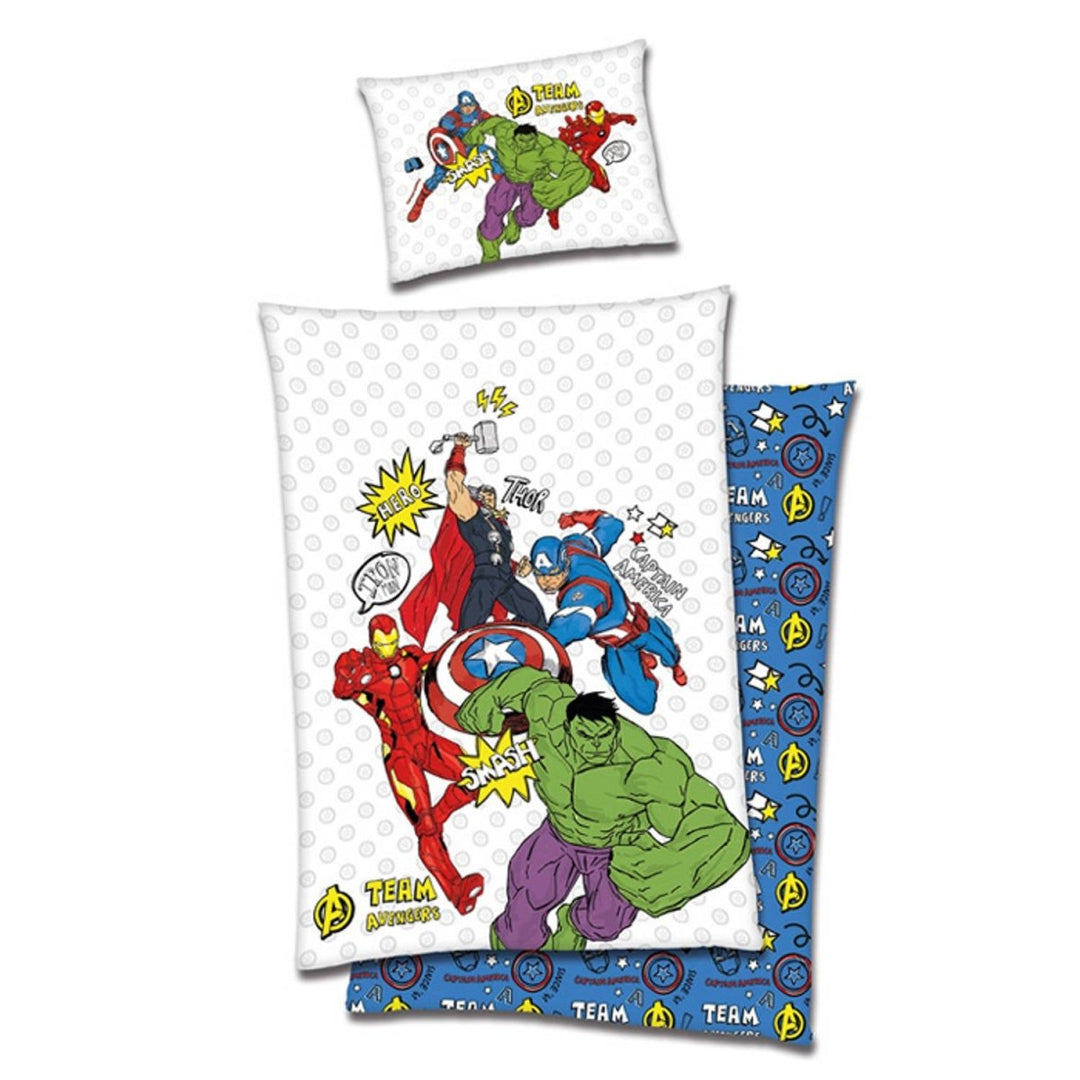 Bettwäsche Marvel's The Avengers 140x200 cm + 70x90 cm, 100% Baumwolle von Dilaras.at | Dein Shop für Bettwäsche Kinder