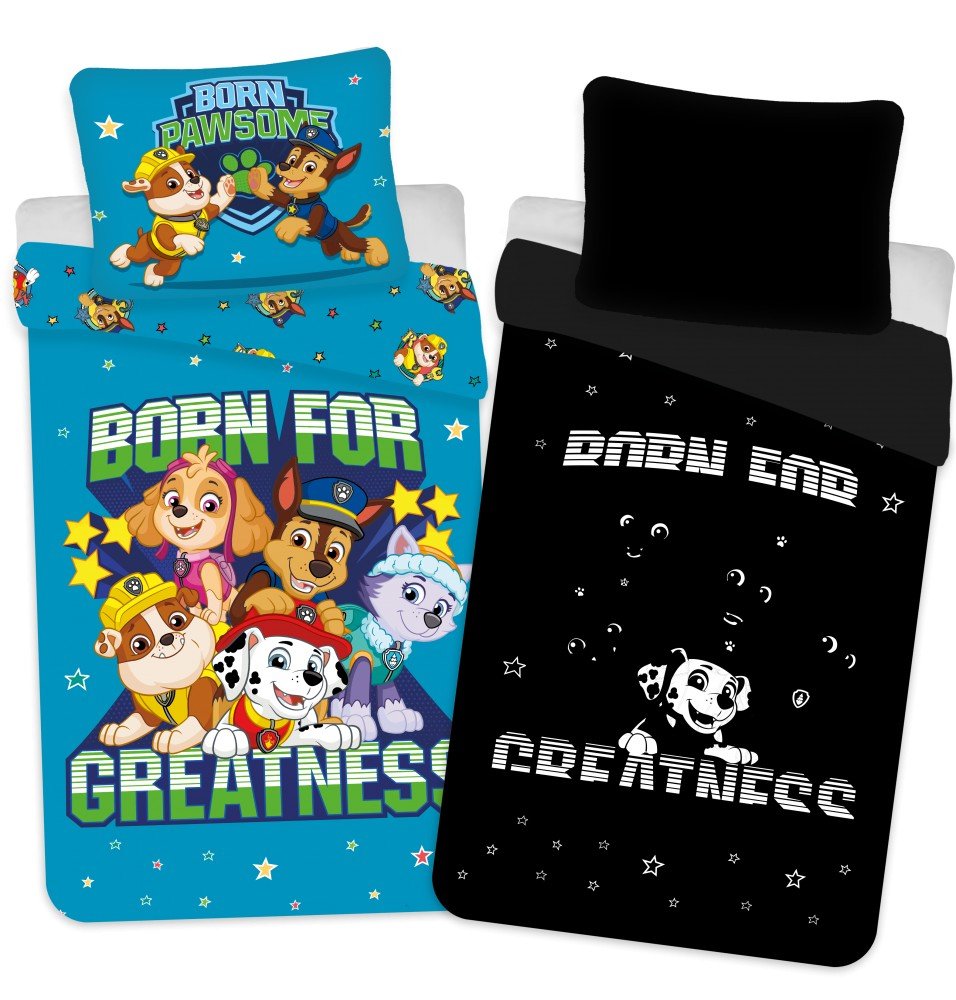 Kinderbettwäsche Paw Patrol 100x135cm + 40x60cm von Dilaras.at | Dein Shop für Bettwäsche Kinder