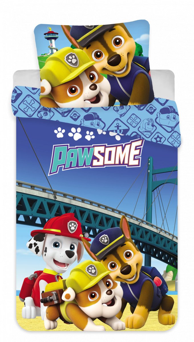 Kinderbettwäsche Paw Patrol 100x135cm + 40x60cm von Dilaras.at | Dein Shop für Bettwäsche Kinder