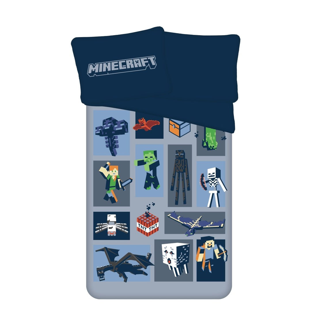 Minecraft Bettwäsche 140x200 cm von Dilaras.at | Dein Shop für Bettwäsche Kinder