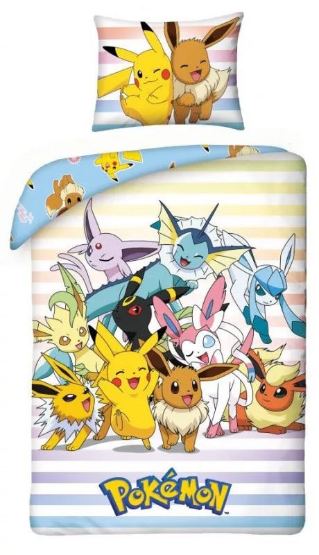 Pokemon Bettwäsche 140x200 cm + 70x90 cm, 100% Baumwolle von Dilaras.at | Dein Shop für Bettwäsche Kinder