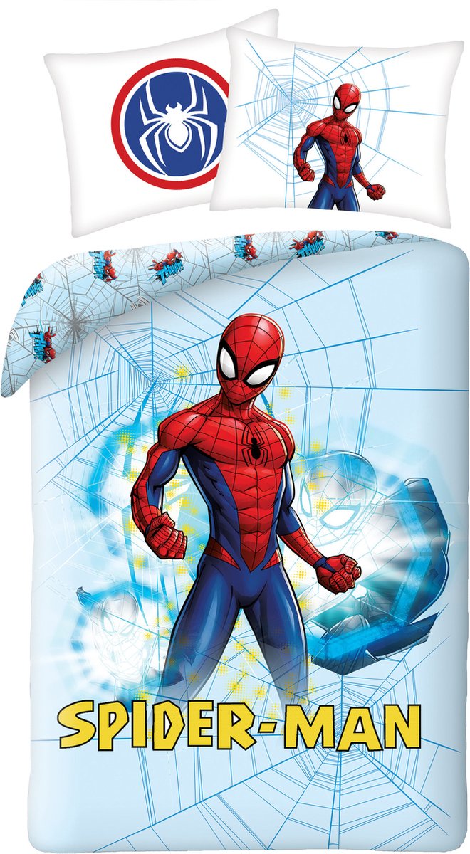 Spiderman Kinderbettwäsche Disney Marvel 140x200 cm + 70x90 cm