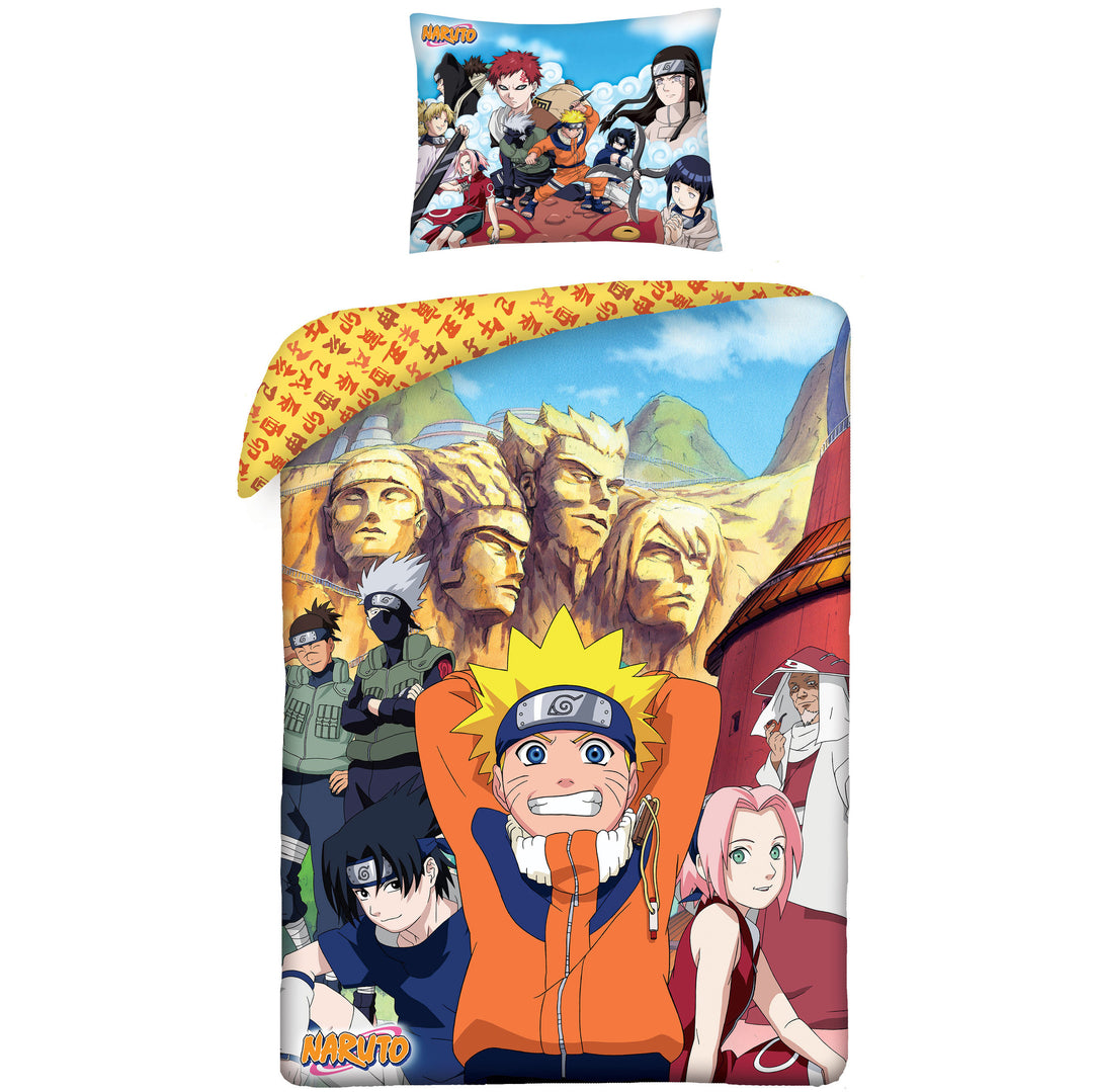 Naruto Anime Bettwäsche 140x200 cm + 70x90 cm Baumwolle