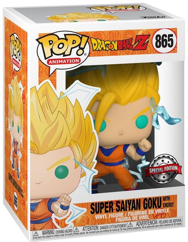 Dragon Ball Z Super Saiyan Goku with Energy Funko Pop #865 EAN 0889698503402