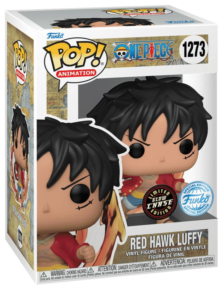 One Piece Funko POP Red Hawk Luffy Limited Glow Chase Edition #1273 EAN 889698627016