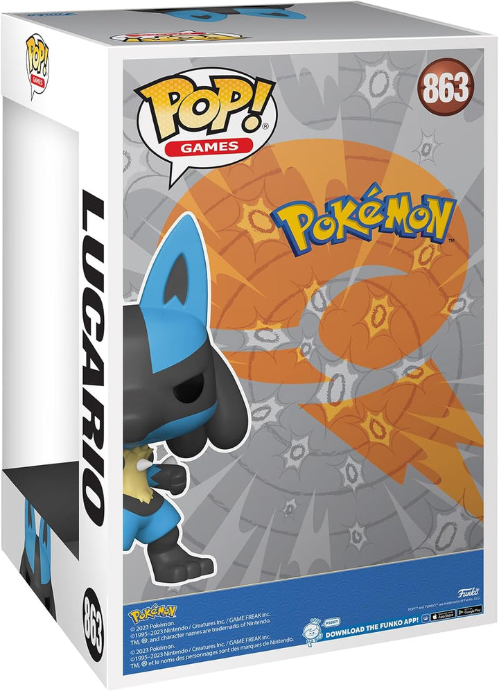 Pokemon Funko POP Lucario Jumbo Size 25 cm #863 EAN 0889698742238