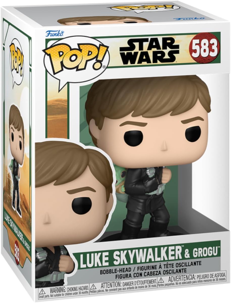 Star Wars Luke Skywalker & Grogu Funko POP Figur #583 EAN 0889698686525