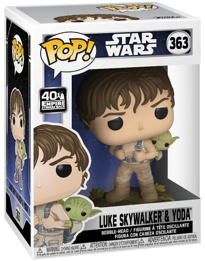 Star Wars Luke Skywalker & Yoda Funko POP Figur #363