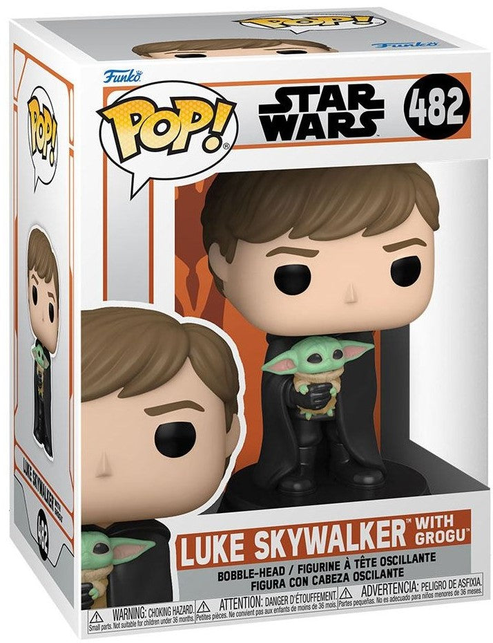 Star Wars Luke Skywalker with Grogu Funko POP Figur #482 EAN 0889698582902