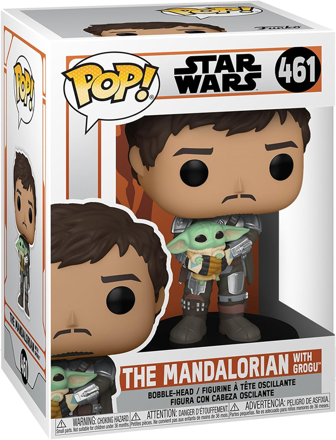 Star Wars The Mandalorian with Grogu Funko POP #461 EAN 0889698545259