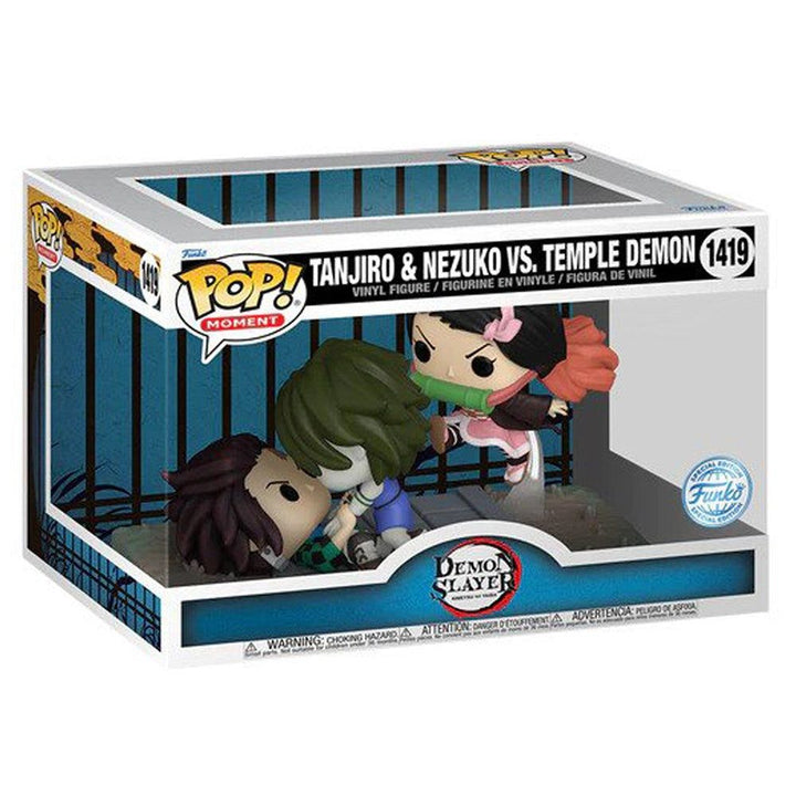 Demon Slayer Funko POP Tanjiro & Nezuko vs. Temple Demon #1419