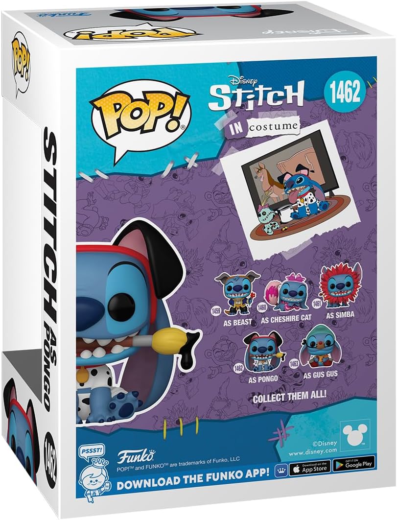 Disney Funko POP Stitch as Pongo #1462