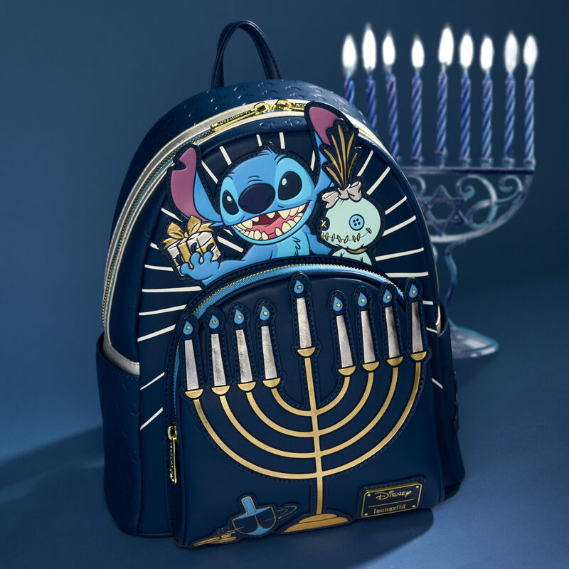 Disney Loungefly Rucksack Stitch Happy Hanukkah