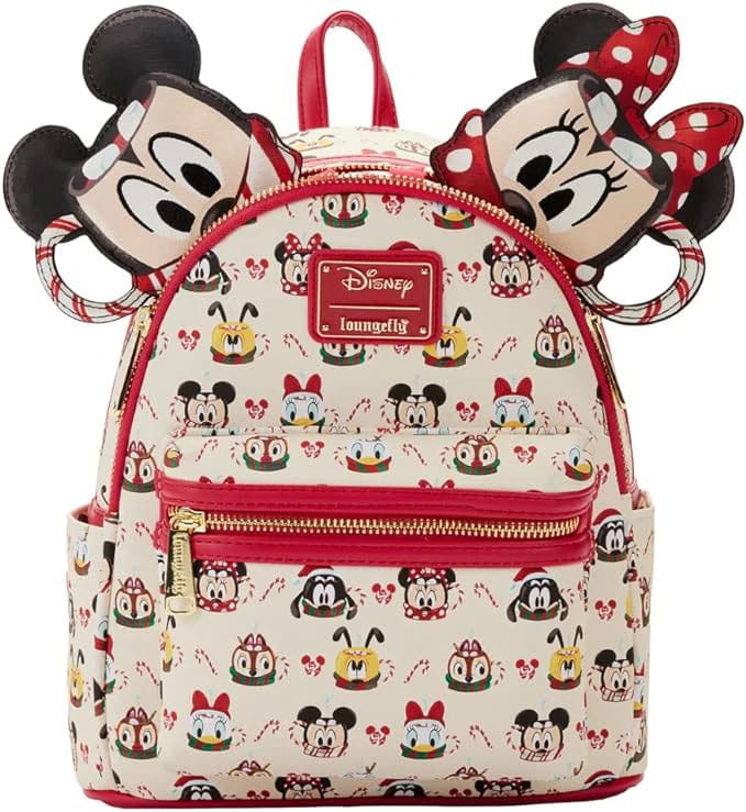 Disney Minnie und Mickey Mouse Loungefly Rucksack inklusive Haarreifen