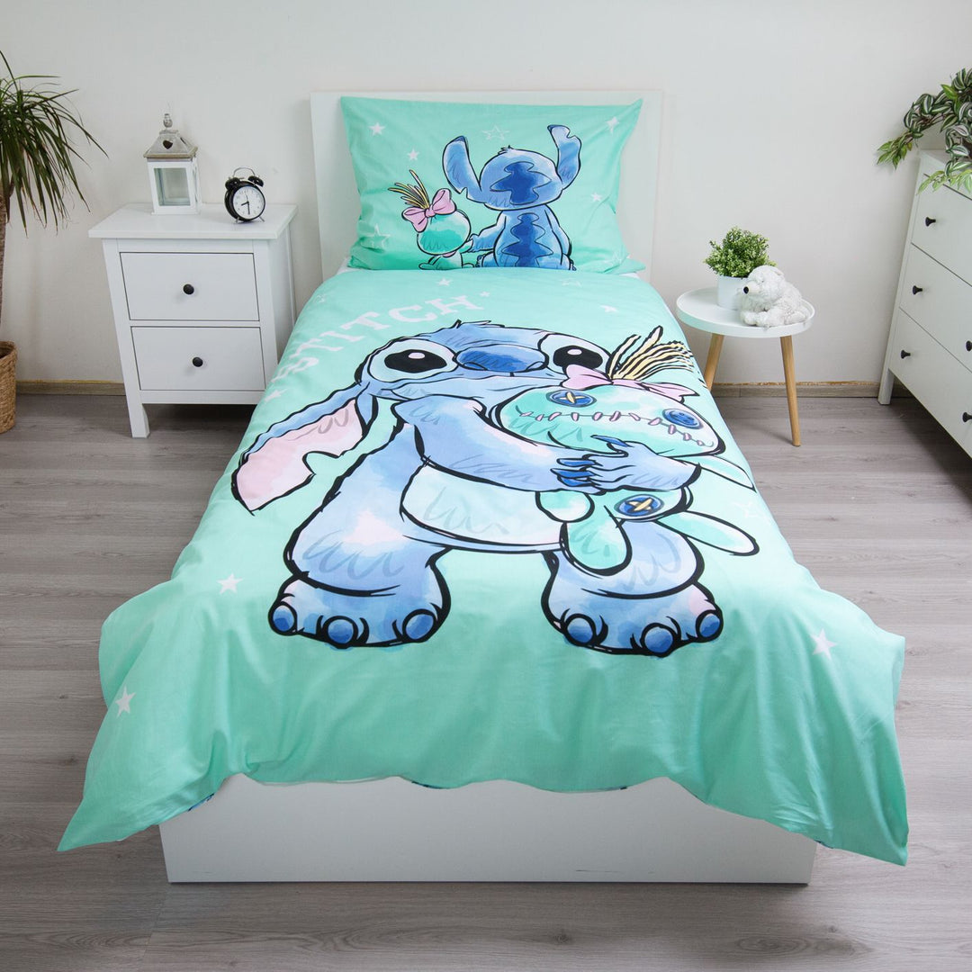 Disney Lilo & Stitch Bettwäsche 140x200 cm aus 100% Baumwolle –