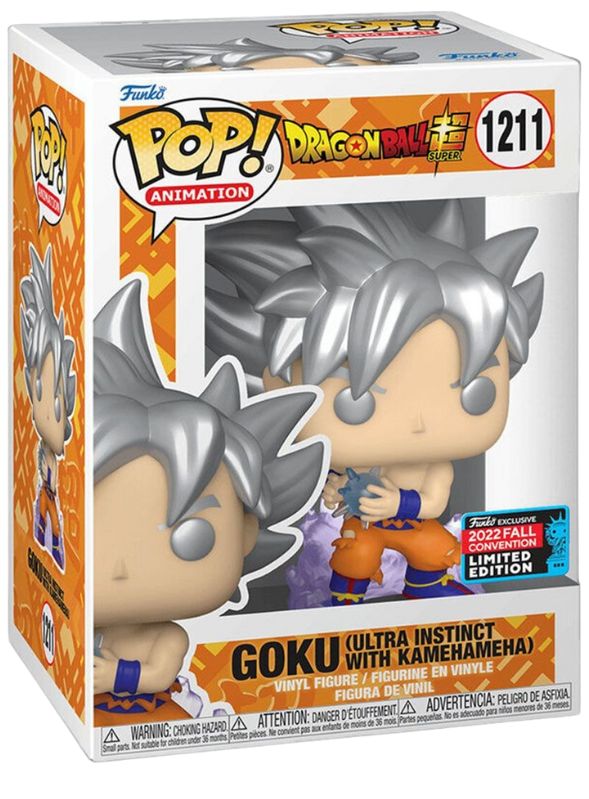 Dragon Ball Funko POP Goku (Ultra Instinct) with Kamehameha #1211