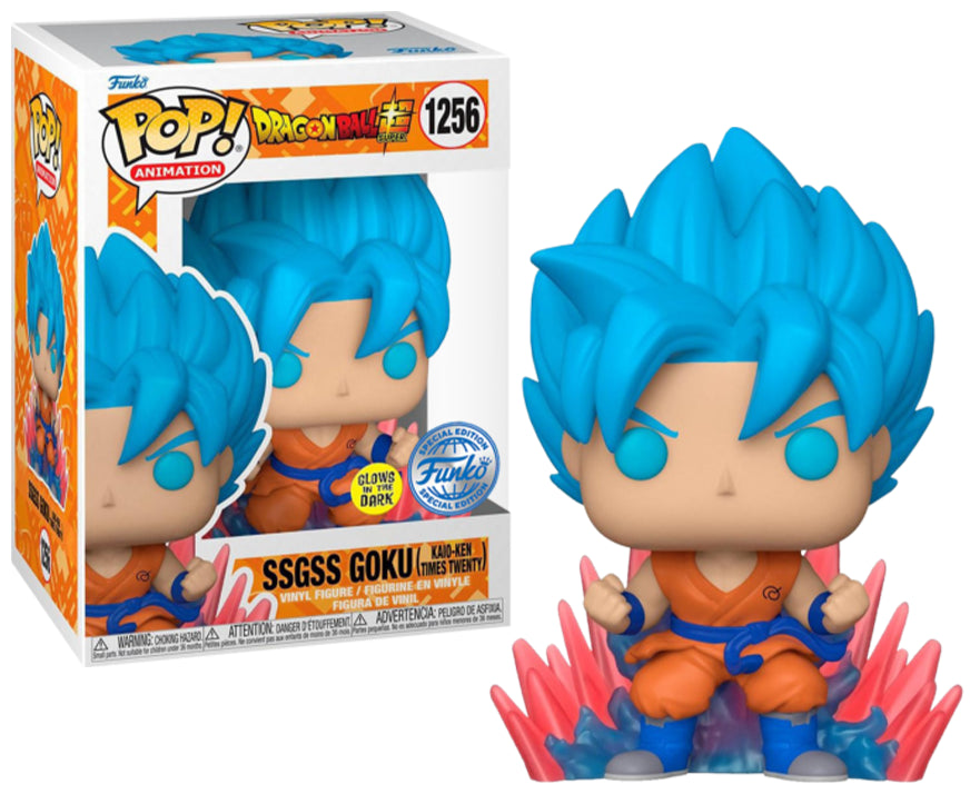 Dragon Ball Funko POP SSGSS Goku Kaio Ken x20 #1256