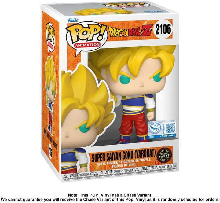 Dragon Ball Funko POP Super Saiyan Goku (Yardrat) #2106 Limited Glow Chase Edition