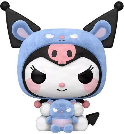 Funko POP Hello Kitty Kuromi as Baku Flocked #111