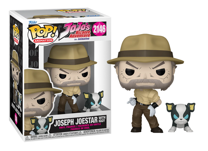 Funko POP JoJo’s Bizarre Adventure Joseph Joestar with Iggy #2146