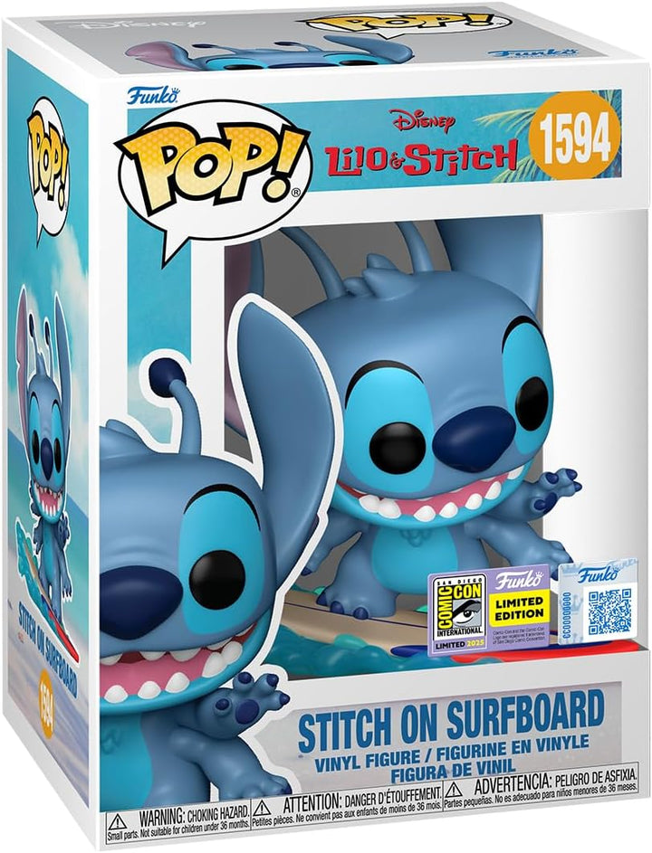 Disney Funko POP Stitch on Surfboard #1594
