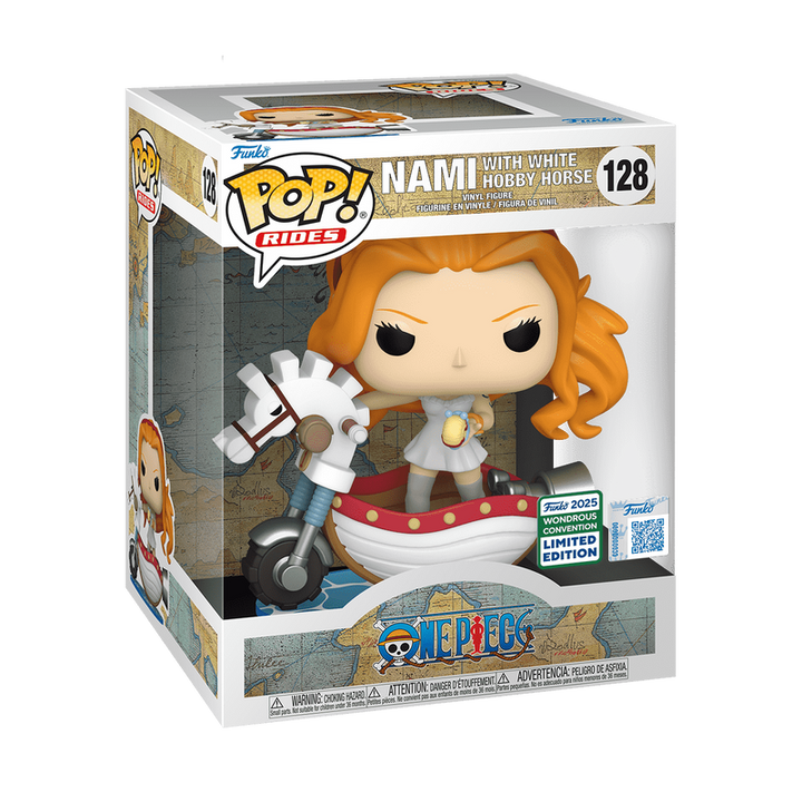 One Piece Funko POP Nami with White Hobby Horse #128