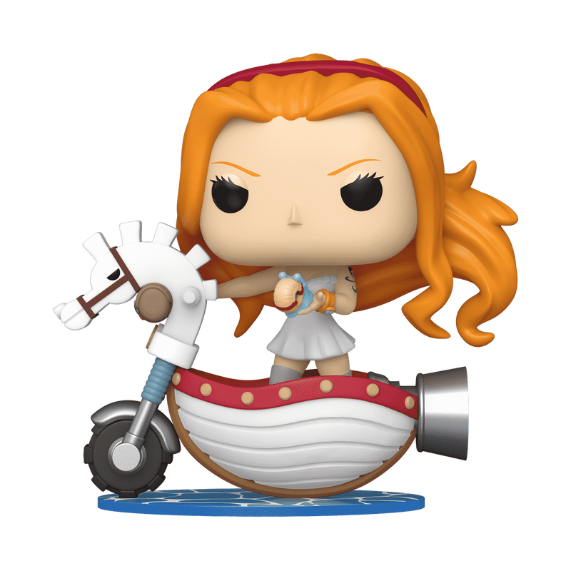 One Piece Funko POP Nami with White Hobby Horse #128