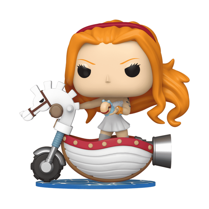 One Piece Funko POP Nami with White Hobby Horse #128