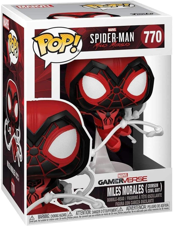 Funko POP Spiderman Miles Morales Crimson Cowl Suit #770