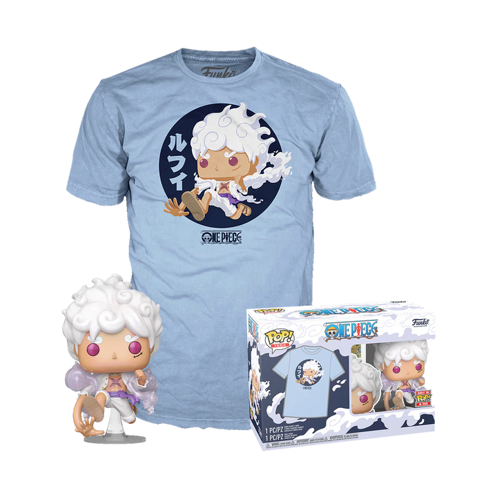 Funko POP One Piece Luffy Gear 5 + T-Shirt diverse Größen