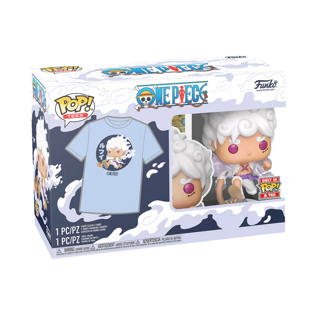 Funko POP One Piece Luffy Gear 5 + T-Shirt diverse Größen