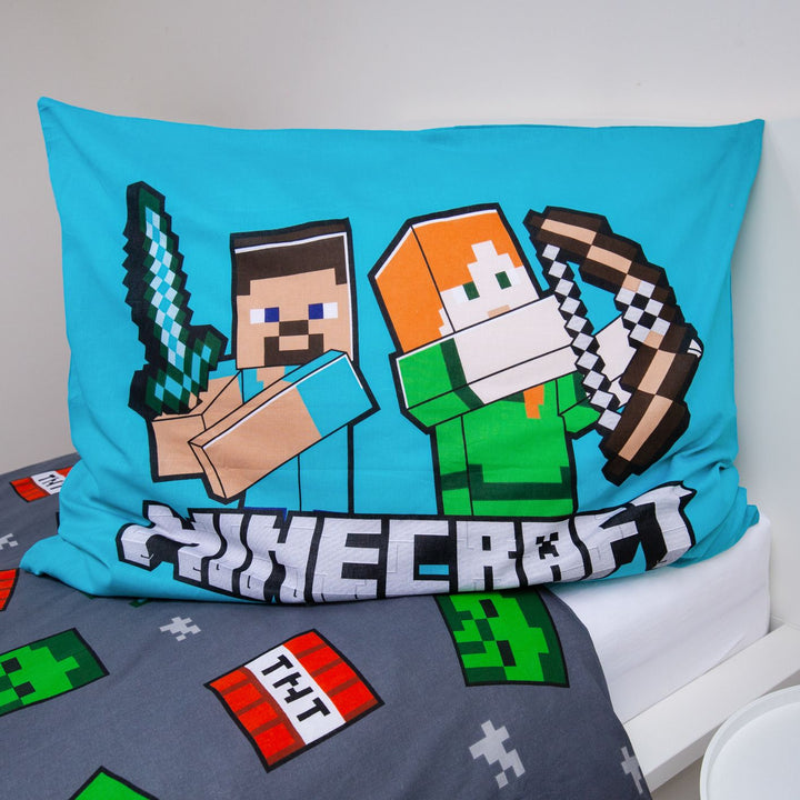 Minecraft Bettwäsche Baumwolle 140x200 cm