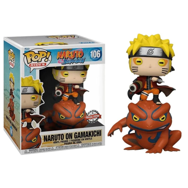 Naruto Shippuden Funko POP Naruto on Gamakichi #106