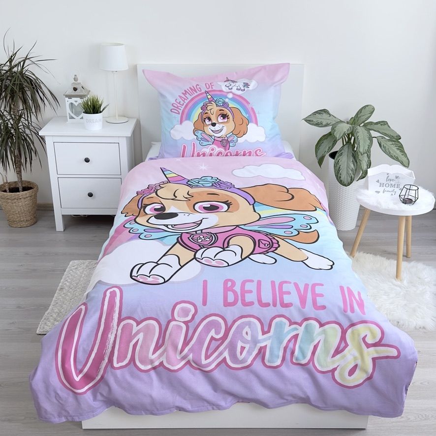 Bettwäsche-Set Paw Patrol „Der Film“ Für Einzelbett – 140x200 Cm + Kissenbezug 70x90 Cm