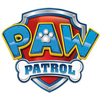 Paw Patrol Logo - Kategorieseite für Merchandise Produkte wie Bettwäsche, Kissen, Strandtücher, Spannleintücher, Kinderrucksäcke, Damenrucksäcke, Funko POP Figuren, Spardosen