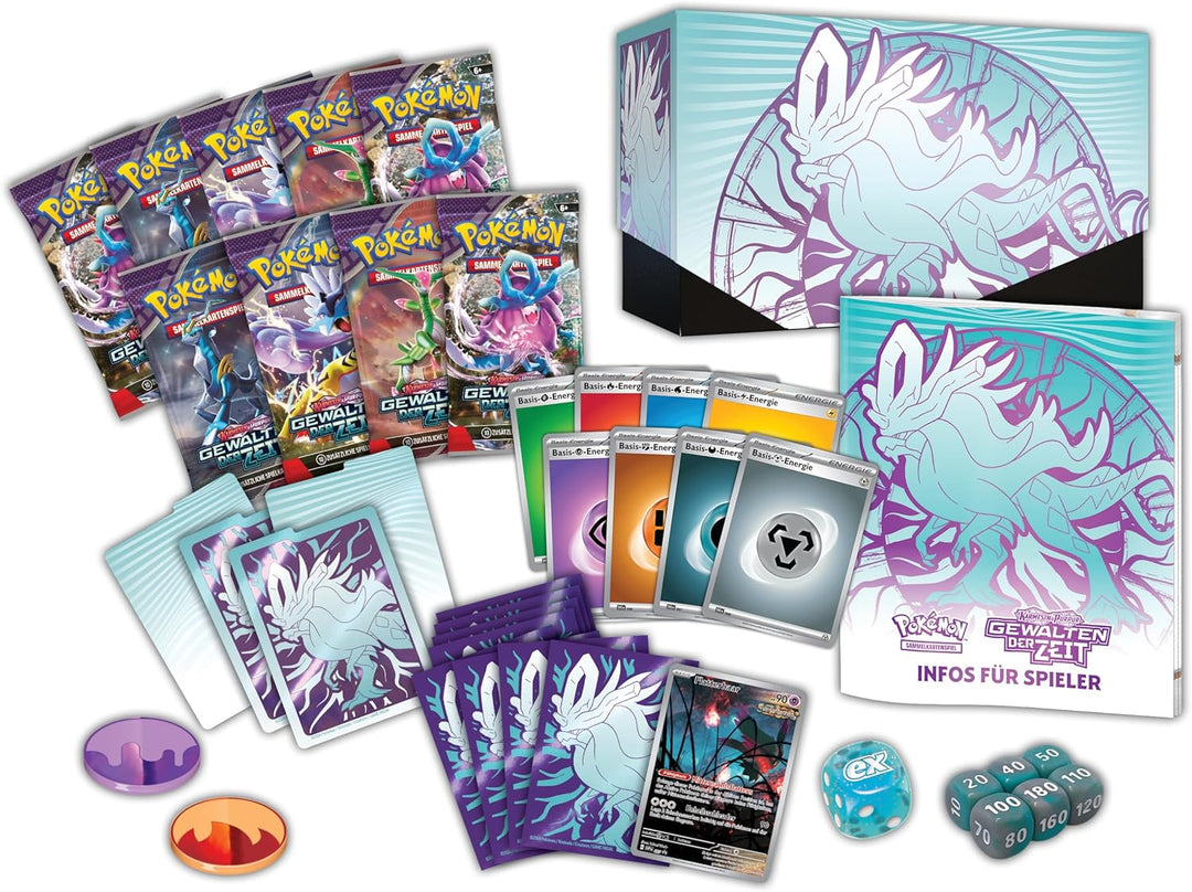 Pokemon Gewalten der Zeit Top Trainer Box Flatterhaar