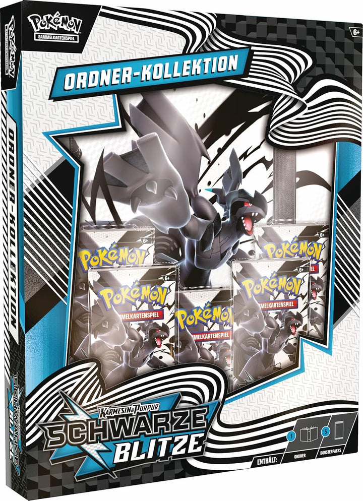 Pokémon Karmesin & Purpur Schwarze Blitze Ordner-Kollektion