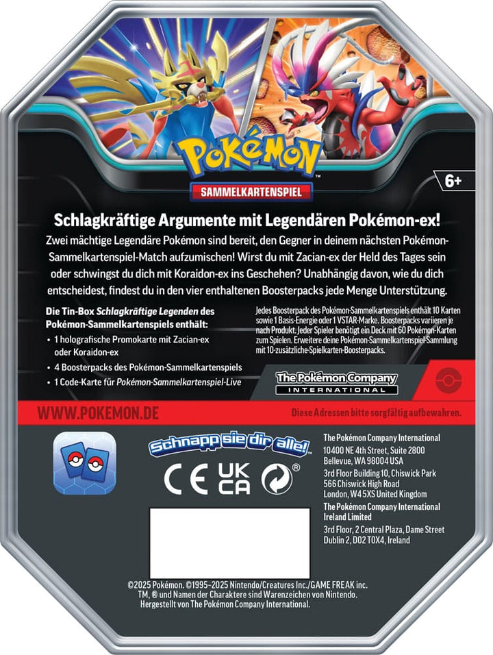 Pokemon Koraidon EX Tin Box DE