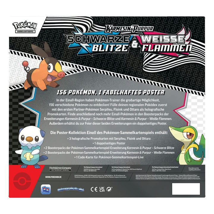 Pokemon Schwarze Blitze & Weisse Flammen Poster-Kollektion DE
