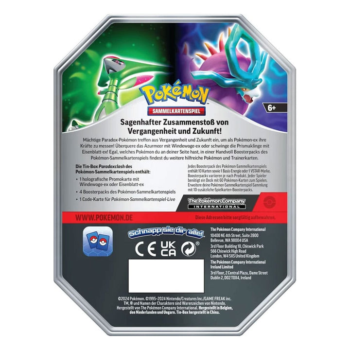 Pokemon Eisenblatt EX Tin Box DE