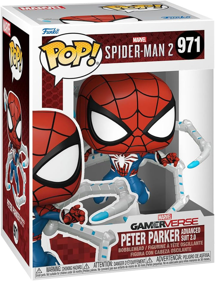 Spiderman 2 Funko POP Peter Parker Advanced Suit 2.0 #971